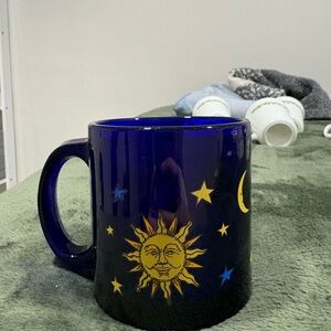 Libbey Blue Sun and Moon Mug